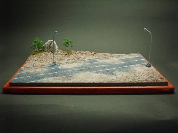 ジオラマ ベース[舗装道路 ガンダム ガンプラ 完成品 1/144]1515