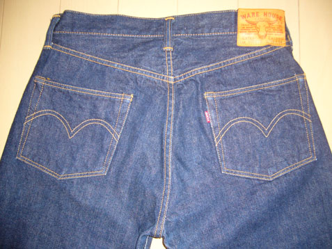 極上! 新同! 希少! ウエアハウス 初期牛パッチ 旧1001xx W32