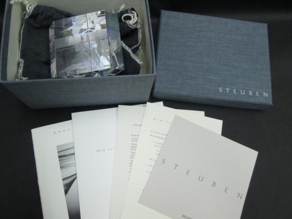 スチューベン クリスタル テニス オブジェ ペーパーウェイト