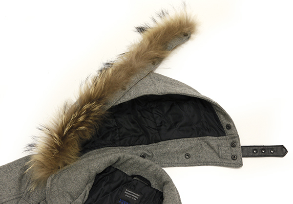 ニコル NICOLECLUB FOR MEN ファー付 ウールミリタリーJKT /3WAY