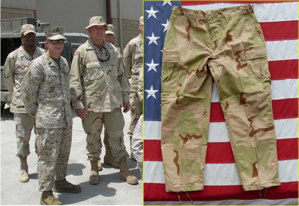 実物 デザート３カラーＢＤＵパンツ Ｌ－Ｓ ノンリップ 497