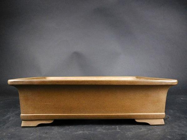 【盆栽 樂屋】◆【全国一律送料800円】久田佳山鳥泥長方鉢◆