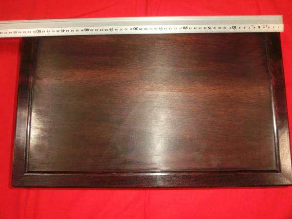 ★特大古唐木紫檀製長方型 花台/紫檀？香炉瓶台飾台１０１Z