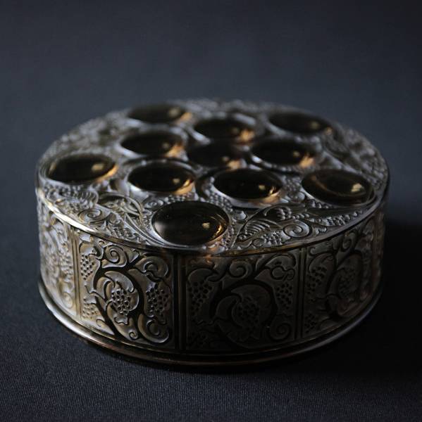 ラリック LALIQUE ロジェ パチネ 小物入れ オブジェ クリスタル Rene