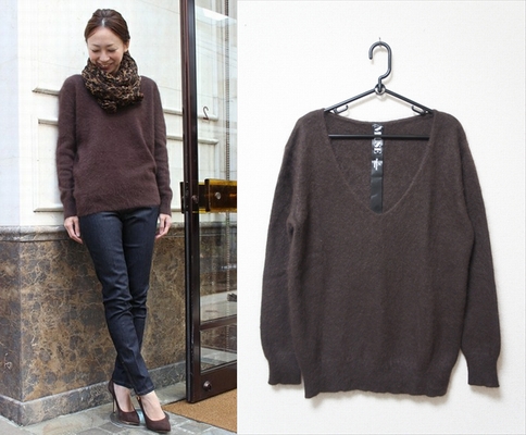 MUSE de ドゥーズィエムクラス 2013AW アンゴラシャギーニット