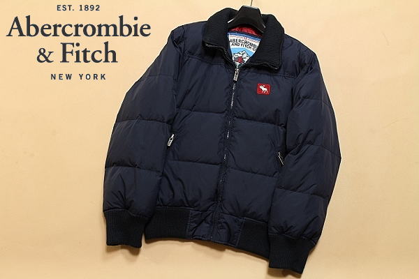 ◆アバクロンビー&フィッチ ダウン ジャケット◆ネイビー S