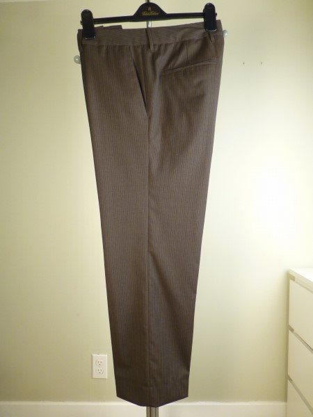 ◆HUGO BOSS ヒューゴボス スラックス 茶スト W89 L73 美品