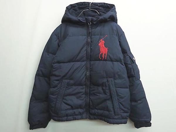 ラルフローレン ダウン ジャケット 140cm/紺 ◆■