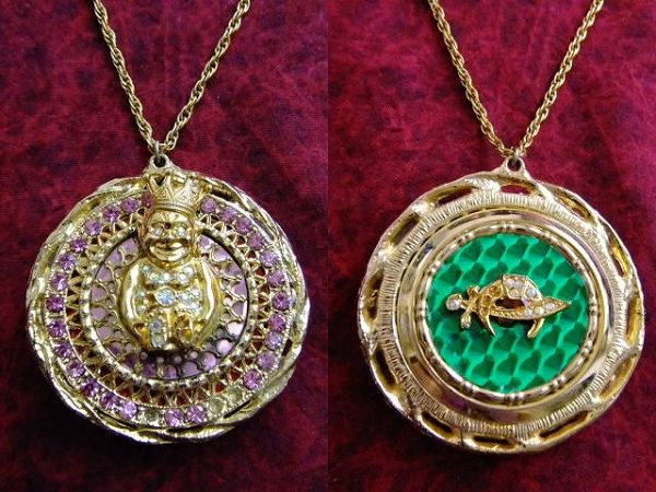 Vintage フリーメイソン ビリケン シュライナー 特大 ペンダント POST
