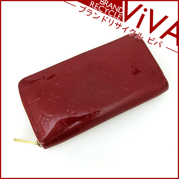 ヴィトン ヴェルニ ジッピーウォレット ラウンド長財布 M91981赤