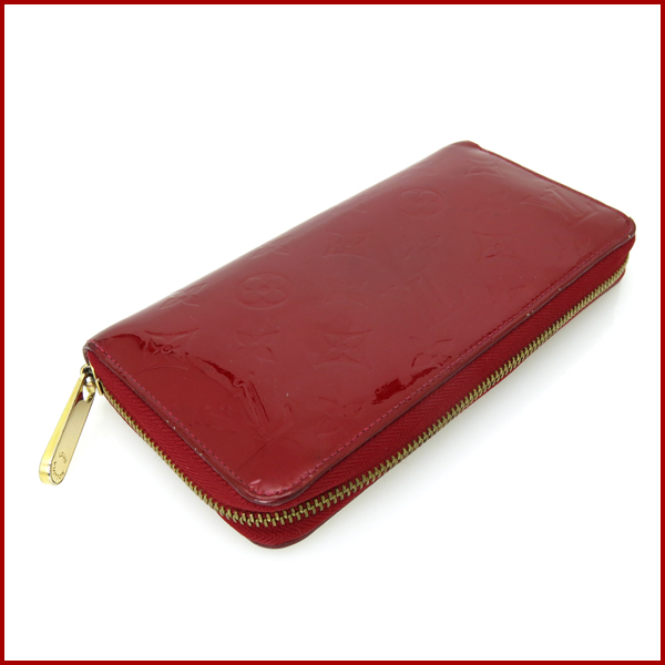 ヴィトン ヴェルニ ジッピーウォレット ラウンド長財布 M91981赤