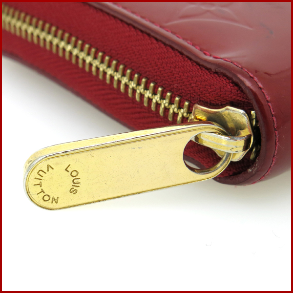 ヴィトン ヴェルニ ジッピーウォレット ラウンド長財布 M91981赤