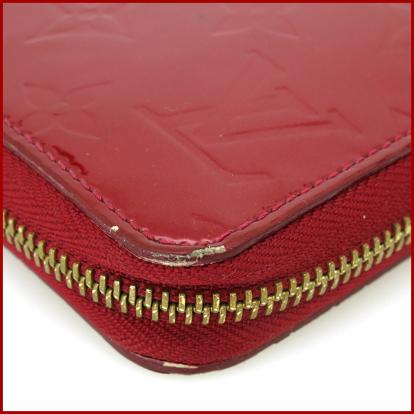 ヴィトン ヴェルニ ジッピーウォレット ラウンド長財布 M91981赤