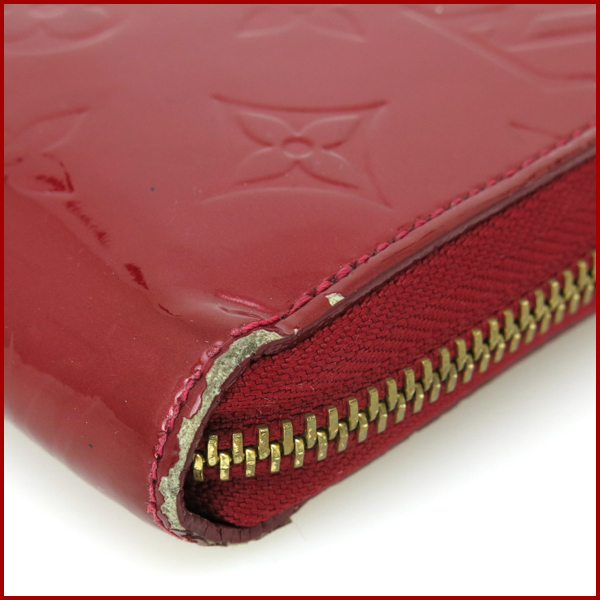 ヴィトン ヴェルニ ジッピーウォレット ラウンド長財布 M91981赤