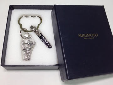 未使用【MIKIMOTO/ミキモト】ベアーチャーム付 キーチェーン/鍵