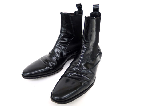 美品 D&G ドルガバ サイドゴア ショート ブーツ 靴 黒 8