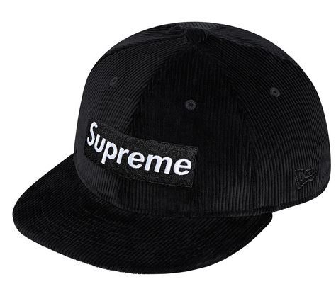 新品タグ付 Supreme Corduroy Box Logo New Era 黒 Black 8
