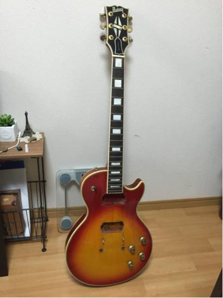 ジャンク　ネック折れ Burny レスポールカスタム 部品取りに！
