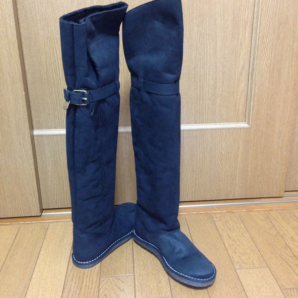 新品 ステラマッカートニー ムートン サイハイ ロング ブーツ