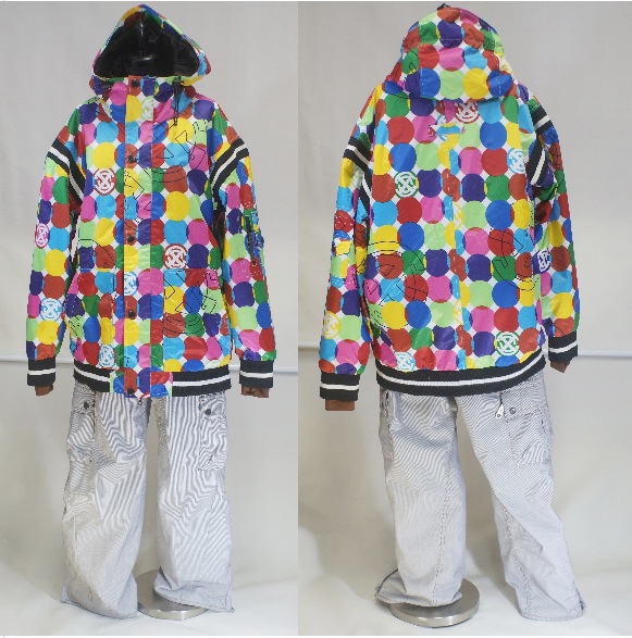 ♪スノボウェア上下★XOS/S(L?)+kissmark/L