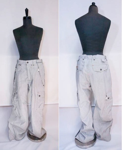 ♪スノボウェア上下★XOS/S(L?)+kissmark/L