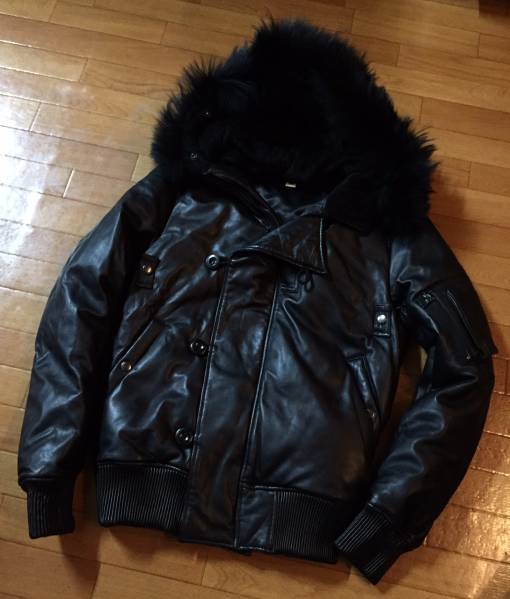 新品★ wjk レザー N2B ジャケット ダブルジェイケイ ★　M