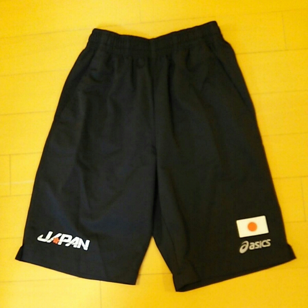 【美品】アシックス 競泳 日本代表 選手支給 ハーフパンツ XL