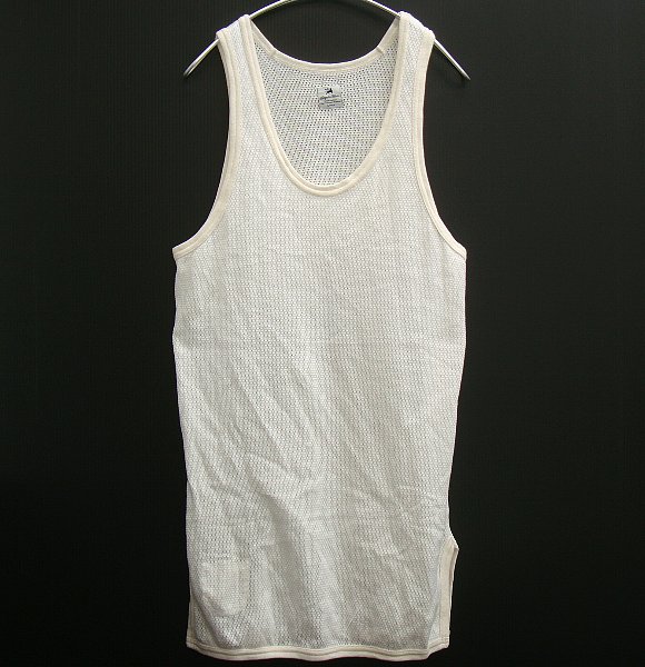 14SSサスクワッチファブリックスFINE MESH LONG TANKTOP M白