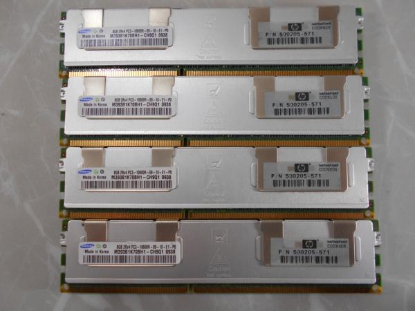 SB4☆【samsung】PC3-10600R　32GB（8GB×4枚）2R×4 サーバ用