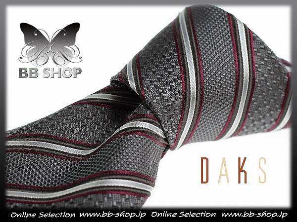 ◆3653◆DAKS ダックス 新品日本製♪シルク絹100％ネクタイ/英国