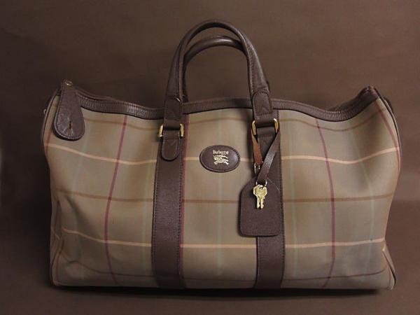 バーバリー チェック ボストン バッグ ■■ ベージュ