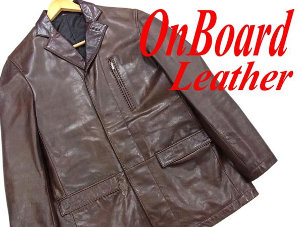 OIOIブランド▼オンボード On board レザーシングルジャケット