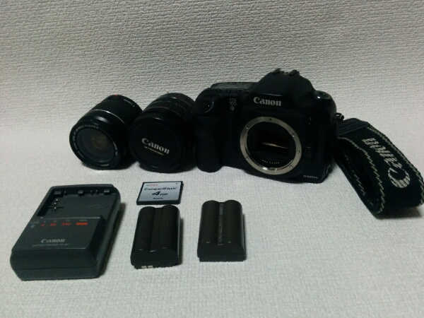 CANON EOS 10D レンズ2個 24-85mm 28-80mm バッテリー2個 他付属
