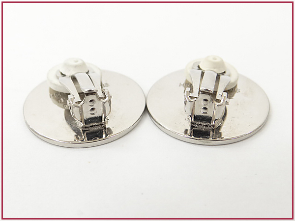 1円 本物 エルメス セリエ イヤリング シルバー色 両耳セット