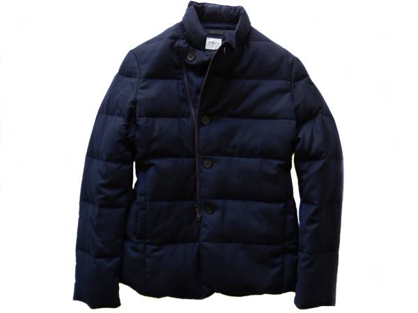 【アルマーニ】▼【カシミアｘホワイトダックダウン】ブルゾンL