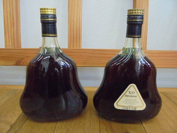 ヘネシー XO 金キャップ グリーンボトル 2本セット 古酒 箱なし xvpbvx