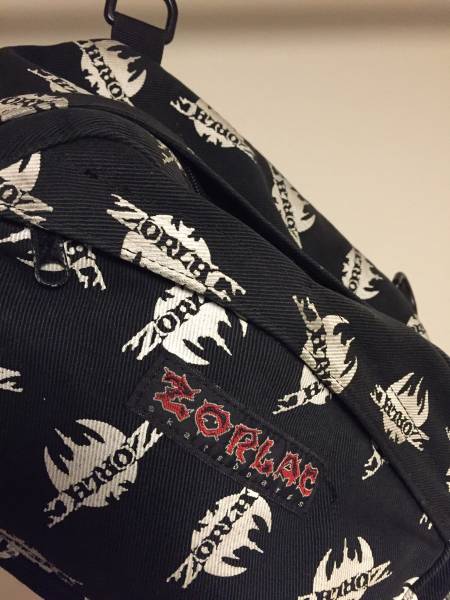 即決有】ZORLAC ゾーラック ロゴ総柄 ボディバッグ送料494円～ 90s