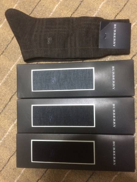 バーバリー　ソックス（くつした)　４足セット　新品