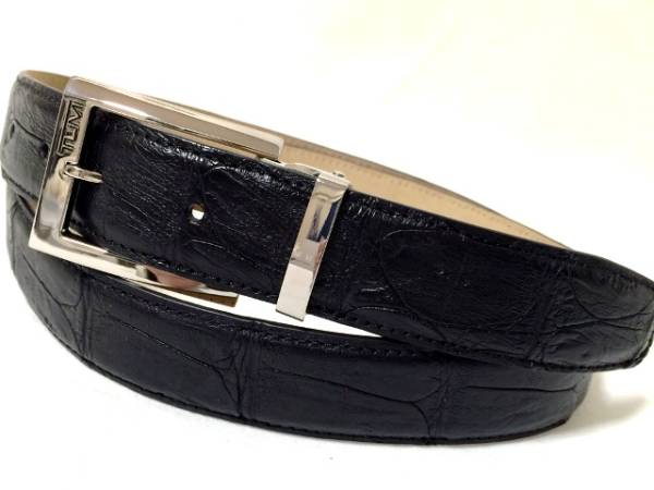 8万本物TUMI 【貫禄ケタ違い】リアルクロコダイル革レザーベルト