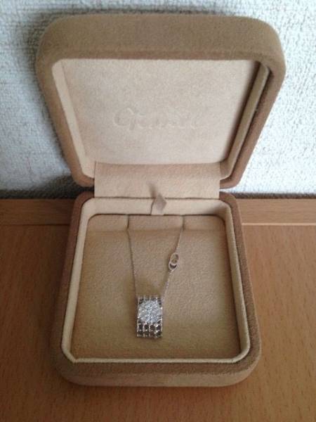 CHIMENT キメント ダイヤモンドネックレス K18WG 5.2g