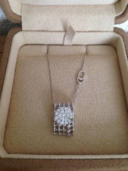 CHIMENT キメント ダイヤモンドネックレス K18WG 5.2g