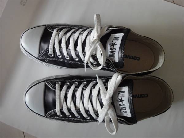 ■コンバース レザー オールスター ＯＸ ＬＯ 黒 29 10.5■