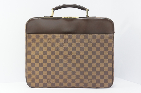【良品】ヴィトン N53355 ダミエ サバナ ビジネスバッグ☆LV-40