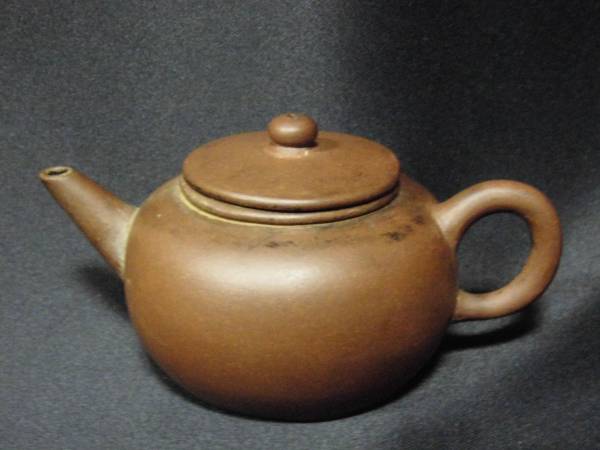 朱泥 葛明昌 急須 L432」長期保管品 古い 中国 朱泥 急須 葛明昌造 在