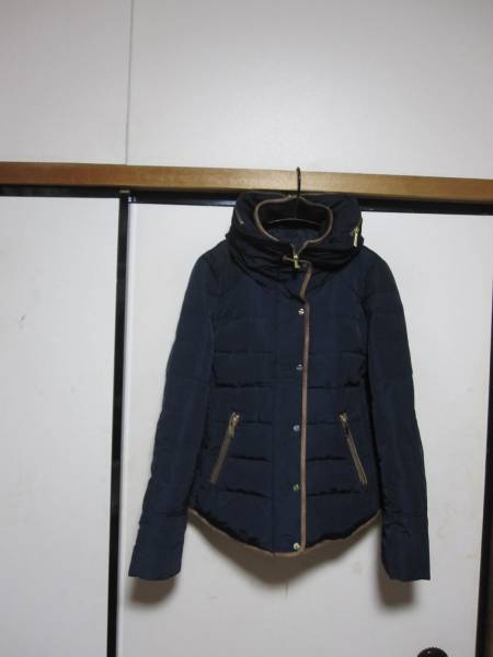 ＺＡＲＡ　ＢＡＳＩＣ　ダウンジャケット　Ｓ（ネイビー系）