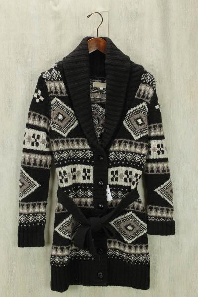 MICHAEL MICHAEL KORS◆カーディガン/4/ウール/BRW/アルパカ