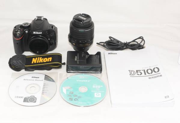 美品　Nikon D5100 レンズセット　カメラバック付 ◇極美品◇Nikon ニコン D5100 18-55mm VR レンズセット 9367