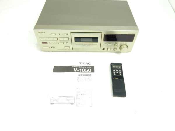 TEAC ステレオ カセット デッキ V-1050 カセットテーププレイヤー TEAC V-1050 カセットデッキ オートテープ 音響機材S1687292