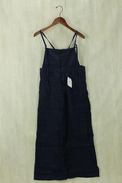 JOHN BULL◆オーバーオール/M/リネン/NVY/無地
