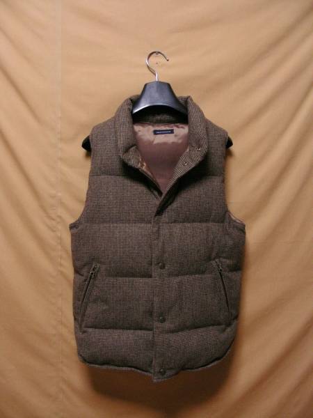 アーバンリサーチ　上質ウールダウンベスト/ダブルジップ式　M